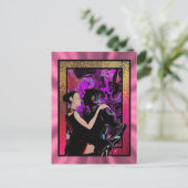 Romantische Art-Déco-Tänzer Postkarte (Stehend Vorderseite)