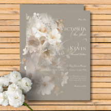 Romantische ätherische neutrale Beige-Blumenhochze