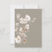 Romantische ätherische neutrale Beige UAWG RSVP Karte (Rückseite)