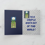 Romantische Außerirdischen Jubiläumskarte Personal Karte (Innenseite)