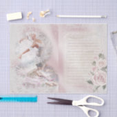 Romantische Ballerina Design Serie 5 Seidenpapier (Handwerk)