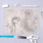 Romantische Ballerina Design Serie 7 Seidenpapier (Handwerk)