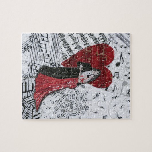 Romantische Ballsaal-Tänzer Puzzle (Horizontal)