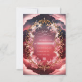 Romantische Barockthemenhochzeit RSVP Karte (Vorderseite)