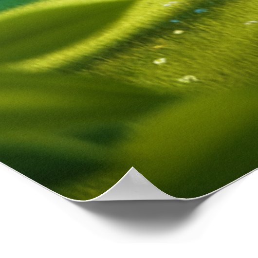 Romantische Baumcoupel Monogram Poster (Ecke)