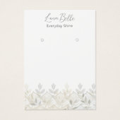 Romantische Beige Foliage Lace Illustrationskarte (Vorderseite)