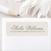 Romantische beige hellbraune Kalligraphieschrift (Insitu)