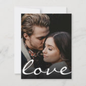 Romantische benutzerdefinierte Foto-Liebe Mitteilungskarte (Vorderseite)
