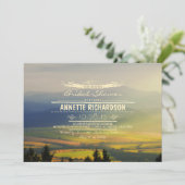 Romantische Berge Brautdusche Einladungen (Stehend Vorderseite)