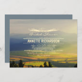 Romantische Berge Brautdusche Einladungen (Vorne/Hinten)