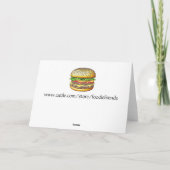 Romantische Besetzung | Funny Food Puff Karte (Rückseite)