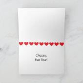 Romantische Besetzung | Funny Food Puff Karte (Innenseite)