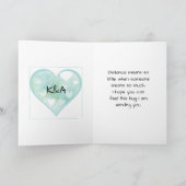 Romantische Beziehungen im Internet Valentinstag Karte (Innenseite)