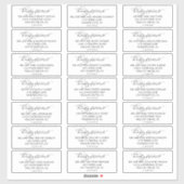 Romantische Black Calligraphy Guest Address Labels (Blatt)