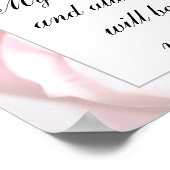 Romantische, blassrosa, florale Jane Austen Liebe  Poster (Ecke)