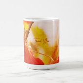 Romantische Blätter Boho – Botanische Fantasy Dank Kaffeetasse (Mittel)