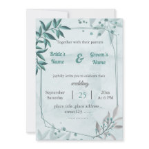 romantische blaue Blätter Blumenzwiebelhochzeit