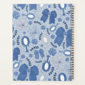 Romantische blaue Bögen und Rose Planer (Rückseite)