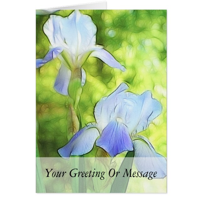 Romantische blaue Iris (Vorne)