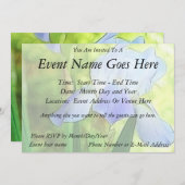 Romantische Blaue Irische Einladung (Vorne/Hinten)