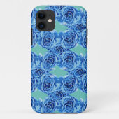 Romantische blaue Rose Case-Mate iPhone Hülle (Rückseite)
