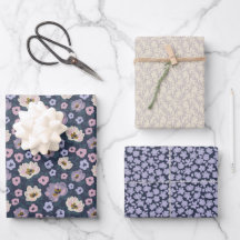 Romantische blaue und violette Blumenhochzeitsfeie