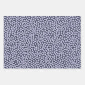 Romantische blaue und violette florale Hochzeitsdu Geschenkpapier Set (Vorderseite 3)