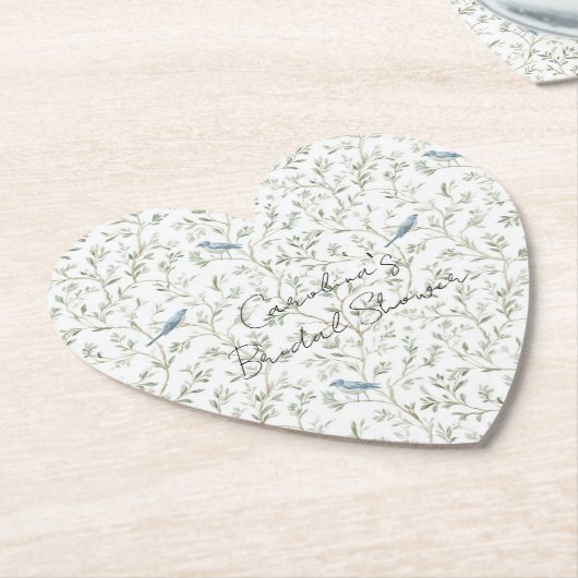 Romantische blaue Vögel Brautparty Untersetzer (angewinkelt)