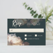 Romantische Blooms Elegante Blumenhochzeit RSVP (Stehend Vorderseite)