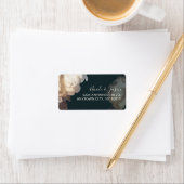 Romantische Blooms Elegante Flora Adressaufkleber (Insitu)