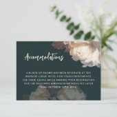 Romantische Blooms florale Elegante Hochzeit Begleitkarte (Stehend Vorderseite)