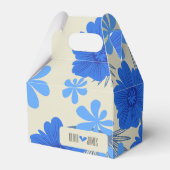 Romantische Blue Floral Gastgeschenk Hochzeit Box Geschenkschachtel (Vorderseite)