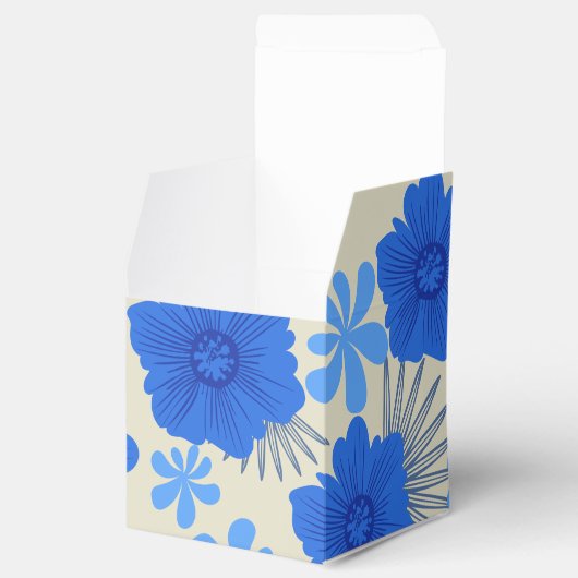 Romantische Blue Floral Gastgeschenk Hochzeit Box Geschenkschachtel (Geöffnet)