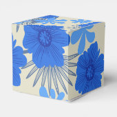 Romantische Blue Floral Gastgeschenk Hochzeit Box Geschenkschachtel (Rückseite)