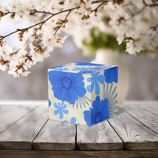 Romantische Blue Floral Gastgeschenk Hochzeit Box Geschenkschachtel