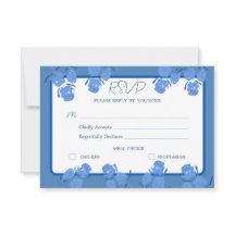 Romantische Blue Floral UAWG Response Card
