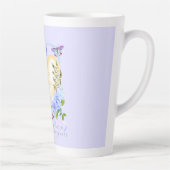 Romantische Blue Rose Liebe immer Lila Latte Tasse (Rechts)