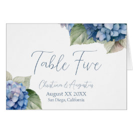 Romantische Blue Watercolor Hydrangea-Blume