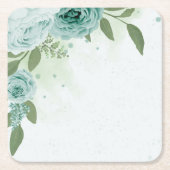 romantische blühende Vegetation Rechteckiger Pappuntersetzer (Vorderseite)