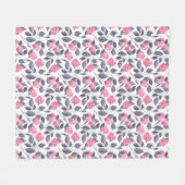 Romantische Blume 1 Fleecedecke (Vorderseite (Horizontal))