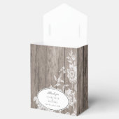 Romantische Blume auf Gastgeschenk Hochzeit Geschenkschachtel (Geöffnet)