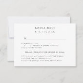 Romantische Blume auf rustikaler Holzhochzeit RSVP Karte (Vorderseite)