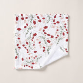 Romantische Blume Badhandtuch Set (Waschlappen)