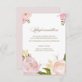 Romantische Blume Begleitkarte (Vorne/Hinten)