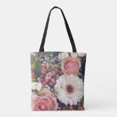 Romantische Blume Bouquet Tasche (Rückseite)