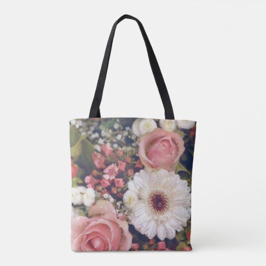 Romantische Blume Bouquet Tasche (Rückseite)