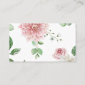 Romantische Blume buchen Kinderbuchkarte Begleitkarte (Rückseite)