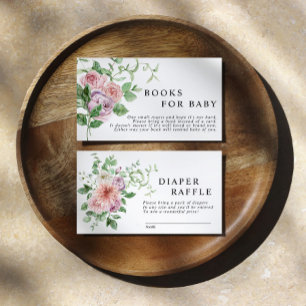 Romantische Blume buchen Kinderbuchkarte Begleitkarte