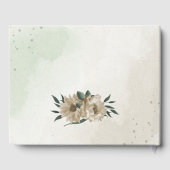 romantische Blume Champagner Gästebuch (Rückseite)