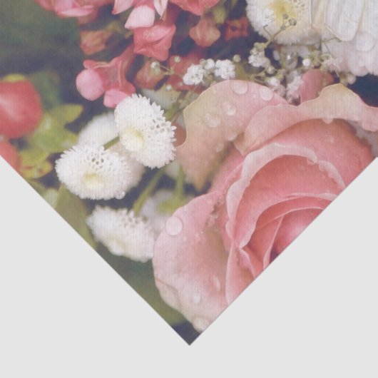 Romantische Blume Eigener Text Seidenpapier (Ausschnitt)